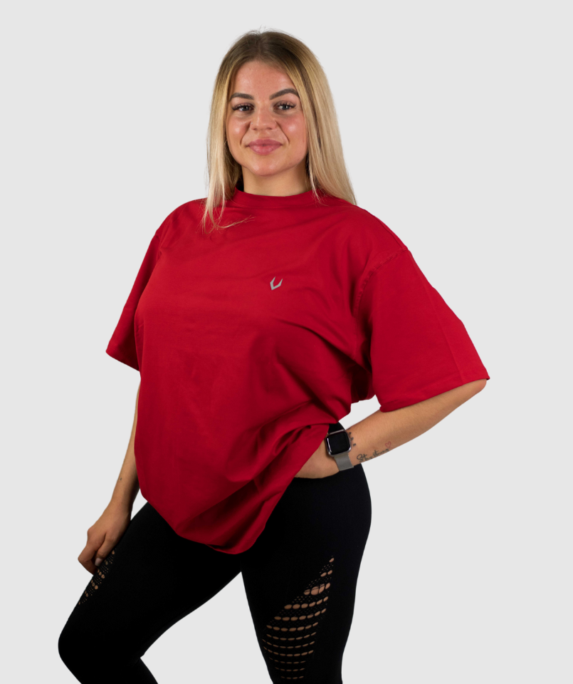 Oversize  T-Shirt - RED (WOMAN)